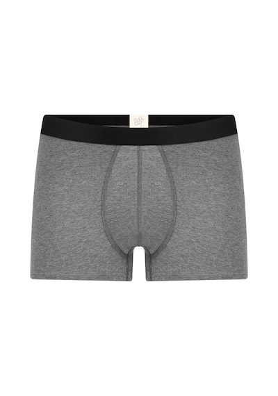 Albero Natur Gots Sertifikalı Organik Pamuk Erkek Trunk Boxer İç Çamaşırı Gri Melanj
