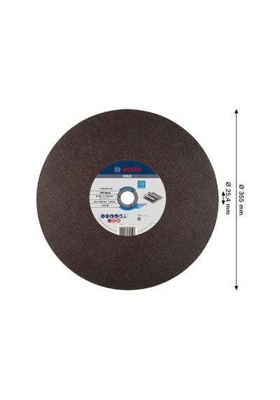 2608602759 355 Mm Pro Düz Metal Kesme Diski