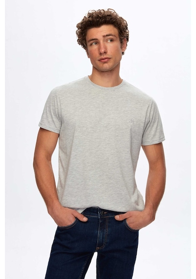 D's Damat Ds Damat Regular Fit Gri Düz T-shirt 2hc140632006m Gri