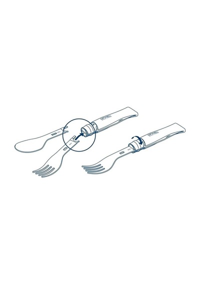 Opinel Nomad Plus Piknik + Çatal Kaşık Takımı