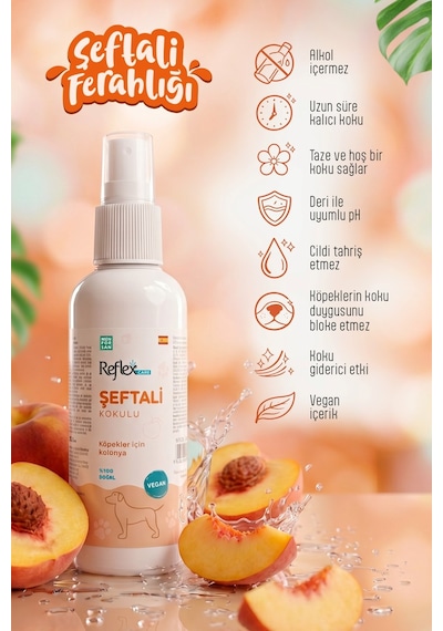 Reflex Care Şeftali Kokulu Köpek Kolonyası 125 Ml