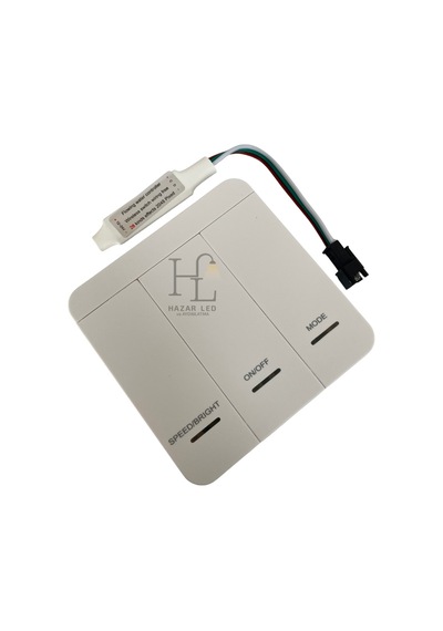 12-24 Volt Tek Renk Pixel Şerit Led Kontrol Anahtarlı Duvar Tipi Kontrol Cihazı