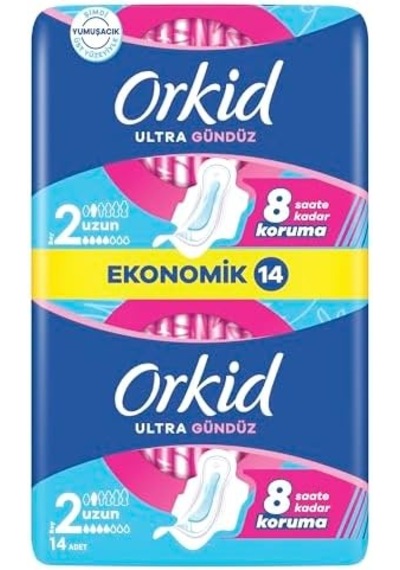 Ultra Hijyenik Ped Uzun Boy 2 Ekonomik Paket 14 Adet Ped