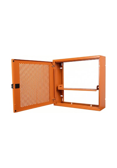 Alfafonet Wifi Box 450 Duvar Tipi Modem Ve Wifi Kutusu 450x120x350 Mm Turuncu Perfore Metal Kapak Montajlı