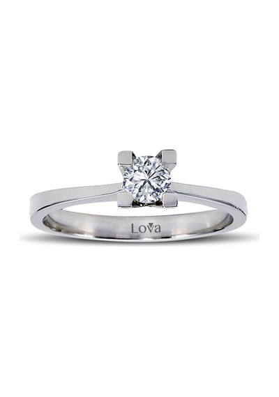Lova D Renk 0,27 Karat Pırlanta Tektaş Yüzük - 1040018