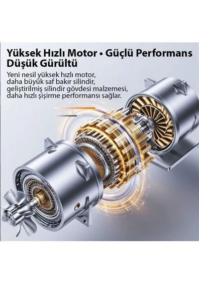Şarjlı Digital Ekranlı Turbo Araba Lastik Şişirme Kompresörü Psı Basınç Göstergeli Kablosuz
