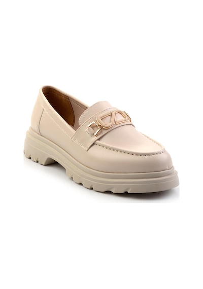 Bambi Bej Kadın Loafer Ayakkabı K01997010609 Bej