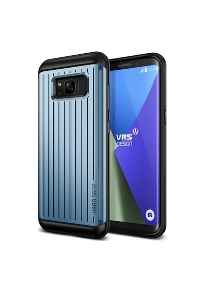 Vrs Galaxy Uyumlu S8 Plus Waved Hard Drop Series Kılıf Blue Coral