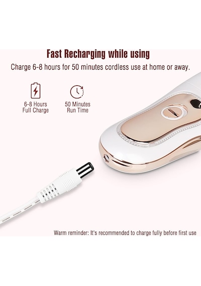 Electribrite Hb-905b 3 İn 1 Şarjlı Kadın Epilatör Ve Tüy Alma Cihazı - Rose Gold Epilasyon Makinesi