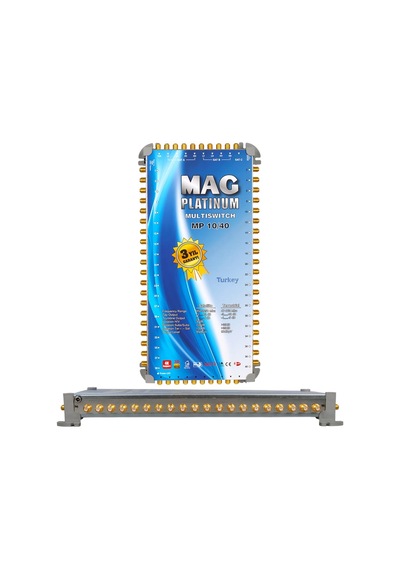 Mag Platinum Mp 10/40 Multiswitch - 10 Giriş 40 Çıkışlı Merkezi Uydu Santrali Hybrid 4k Ve 3d Destekli