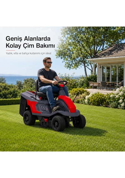 Ital T66rsh Loncin Motorlu Çim Biçme Traktörü 6 Hp 224 Cc 65 Cm Sepetli