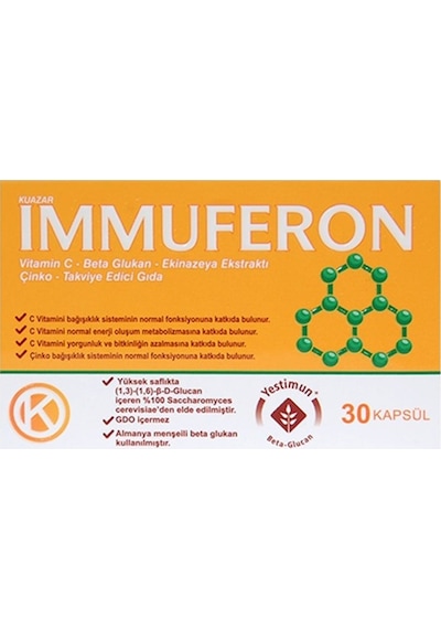 Immuferon Vitamin C - Beta Glukan - Ekinazeya - Çinko İçeren Takv