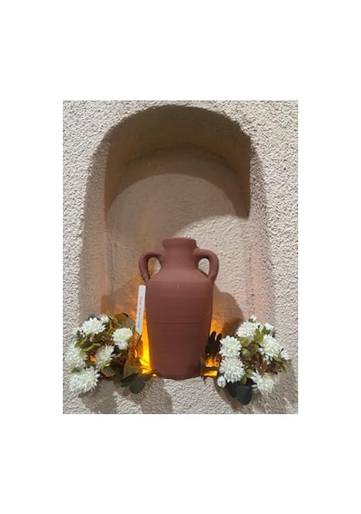 Dekoratif Terrakotta Vazo Set Çok Renkli