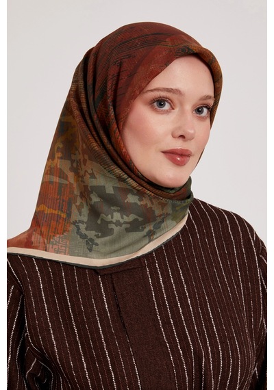 Levidor Royal Eşarp Batik Desen Zümrüt Zümrüt