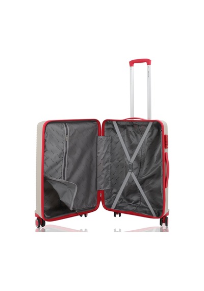 Mçs Group Mçs Polipropilen Valiz V374 65 Cm S21yy100000665 00422 Kemik/kırmızı