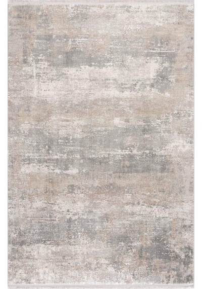 Sanat Halı Doku 1232 Vizon Gri Modern Salon Halısı Krem Vizon