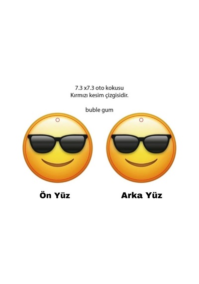 Oasis Life Cool Emoji Oto Araç Kokusu Sakız Kokulu Ekstra Kalıcı