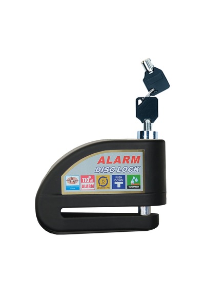 Gp Kompozit Dsk004 Universal Alarmlı Motosiklet Disk Kilidi Siyah