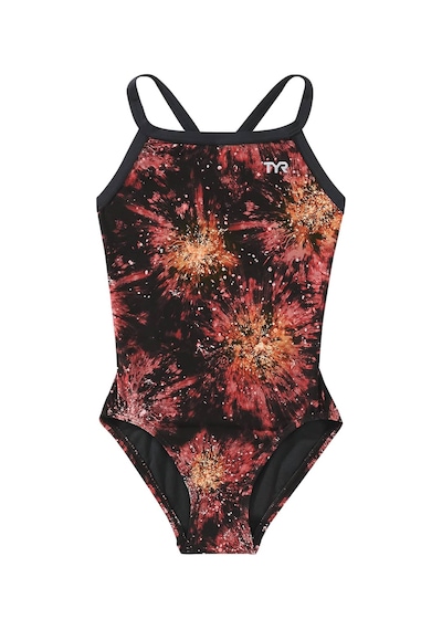 Tyr Durafast Lite Diamondfit Kız Çocuk Mayo - Radiant Flare Kırmızı