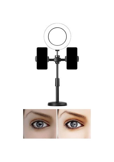 Thentech Profesyonel Aydınlatmalı Telefon Ve Mikrofon Tutuculu Ayaklı Tripod Rıng Led