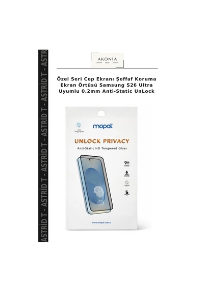 Özel Seri Cep Ekranı Şeffaf Koruma Ekran Örtüsü Samsung S26 Ultra Uyumlu 0.2mm Anti-static Unlock