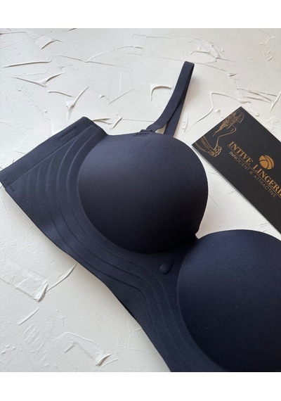Lady Baby Straplez Kesim Destekli Dikişsiz Balensiz Toparlayıcılı Siyah