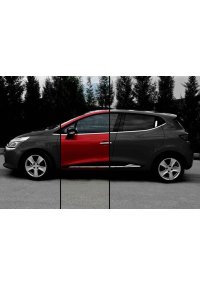 Renault Clio 4 HB Krom Cam Çıtası 8 Parça 2012-2018 Arası