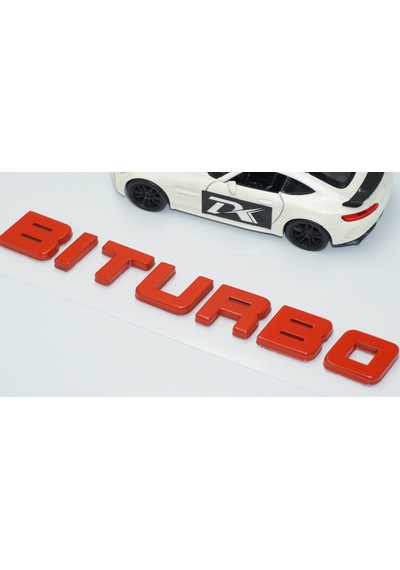 Dk Tuning Biturbo Kırmızı Abs Bagaj Yazı Logo