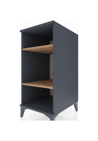 Kronos Komodin 2 Raflı 44x59x96 Antrasit-çam Antrasit