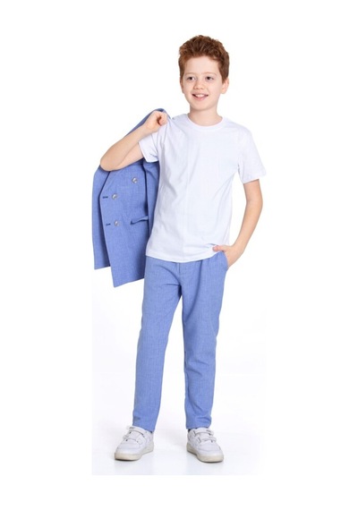 Xo Kids Erkek Çocuk Takım Elbise 5-8 Yaş 23930-3 Mavi