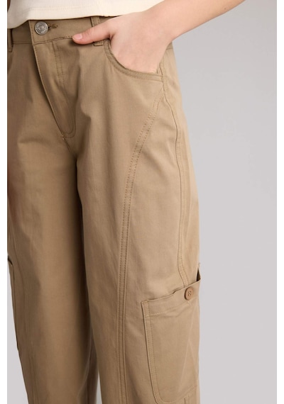 Defacto Baggy Fıt Gabardin Pantolon Kız Çocuk H1949a826smkh436 Haki-kh436