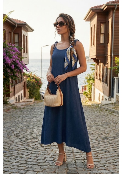 Lela Bayan Elbise 5865732 İndigo İndigo