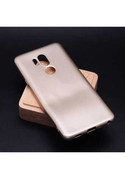LG Uyumlu G7 Kılıf Zore Premier Silikon Kapak Gold