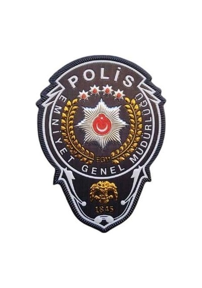 Terrien Özel Seri Üniforma Aksesuarı Göğüs Arması Single Sword Polis Mot Brövesi - Plastik Arma Çok Renkli