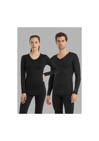 Blackspade Unisex Termal İçlik V Yaka Uzun Kollu Beyaz - Isı Tutucu Kışlık İç Giyim 1257 Siyah Blackspade Unisex Termal İçlik V Yaka Uzun Kollu Beyaz - Isı Tutucu Kışlık İç Giyim 1257 Siyah