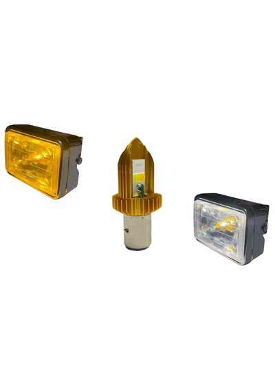 Motosiklet Led Ampül Pro Sarı-beyaz Bosch Tipi Çift Duy-arr2556 Beyaz + Sarı