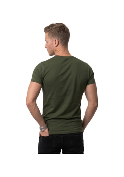 Deepsea Haki V Yaka Slim Fit Erkek Tişört 1801165 Haki