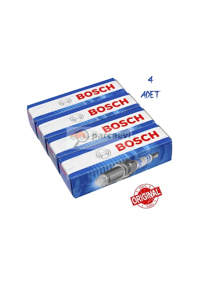 Vw Passat 1.6 - 1.8 Çift Tırnak Buji Seti 4'lü 1996-2000 Bosch