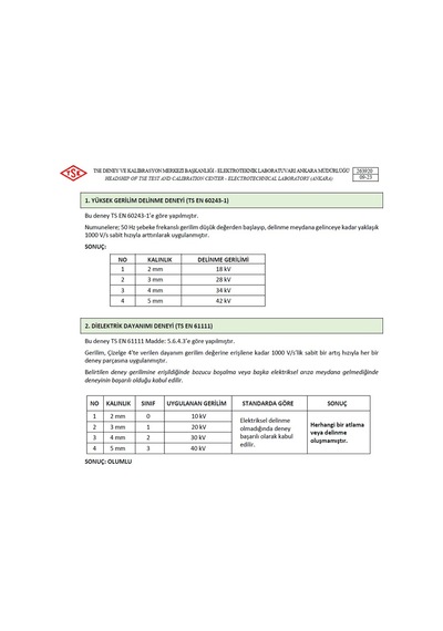 10 Metre X70 Cm İzole Halı Yalıtkan Paspas 3 Mm 20 Kv