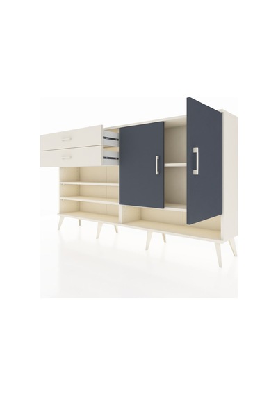 Arges Konsol 4 Raflı 2 Çekmeceli 2 Kapaklı 176x30x99 Aytaşı-antrasit/aytaşı Antrasıt/aytası - Aytası Arges Konsol 4 Raflı 2 Çekmeceli 2 Kapaklı 176x30x99 Aytaşı-antrasit/aytaşı Antrasıt/aytası - Aytası