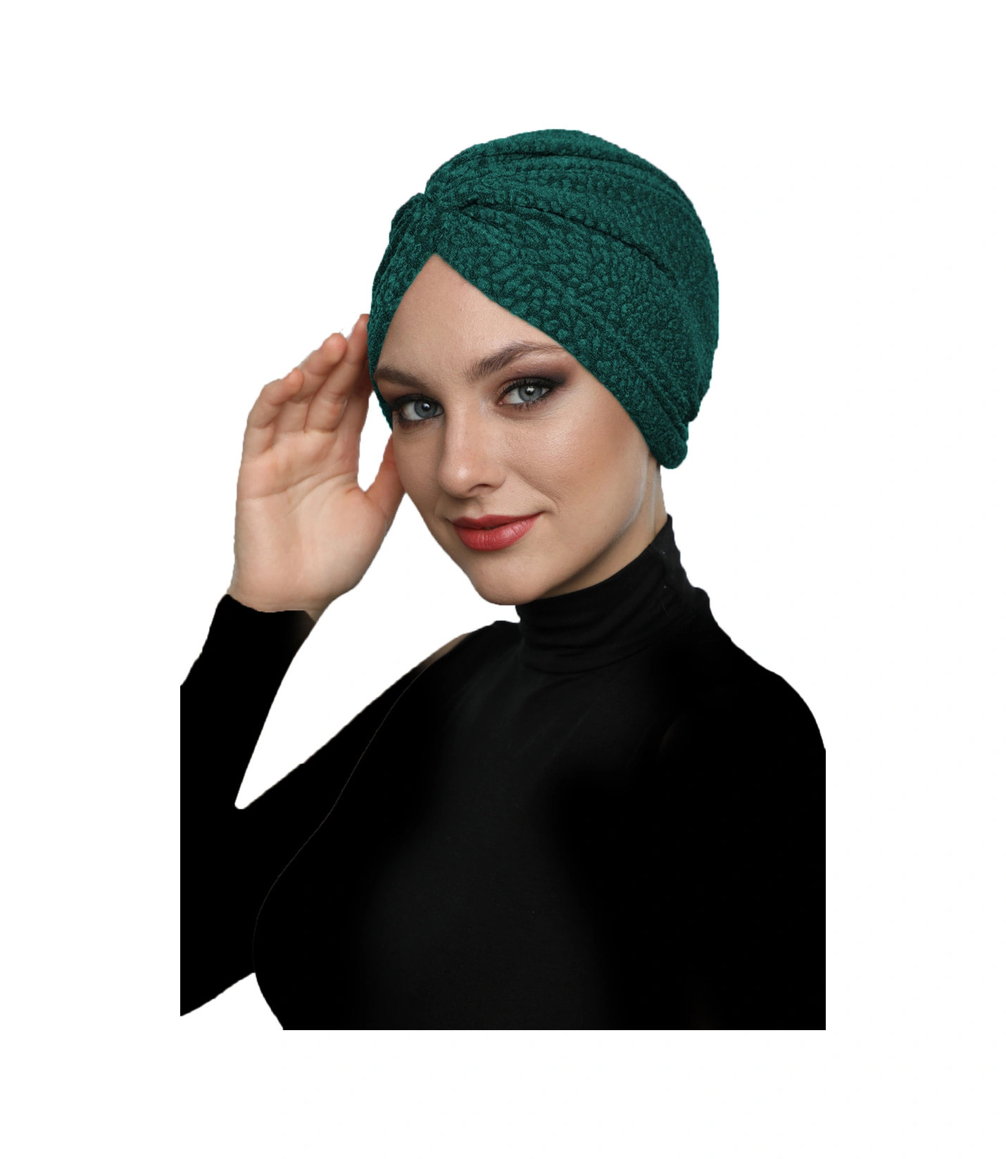 Elysianfidan Brokar W Hürrem Rengi Hazır Türban Tesettür Bone Hürrem