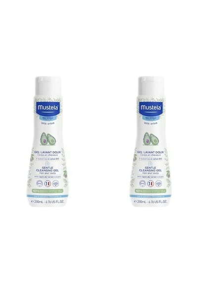 Mustela Gentle Cleansing Gel Saç ve Vücut Şampuanı 2 x 200 ML