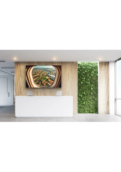 Northcity Uçak Penceresi Manzara Kanvas Tablo 100x160cm 100 x 100