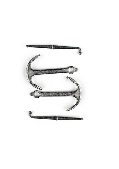 Occre 17014 35 Mm.antik Çapa Ve Dipçik, Zamak, 2 Adet-57378