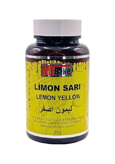Yağ Bazlı Toz Boyamy Bake 25 Gr Limon Sarısı
