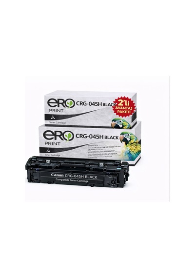 045hbk / Canon İ-sensys Mf-630 Serisi Çipli Siyah Uyumlu Toner - 2'li Paket