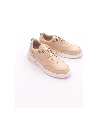 Dgn 2678 Erkek Sneaker Ayakkabi Bej Napa