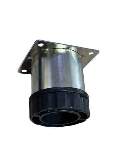 Cateksss Tablalı Ayarlı Metal Dolap Tezgah Baza Koltuk Kanepe Ayağı Krom Çap:51 Mm 6 Cm - 20 Li Paket