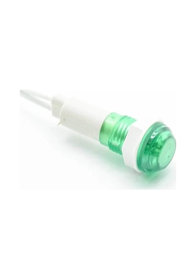 Ic-227 10mm Sinyal Lambası Plastik Kablolu 220v Yeşil