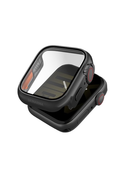 Watch 7 45mm Kasa Ve Ekran Koruyucu Skinarma Gado Pro Dijital Taç Korumalı Siyah